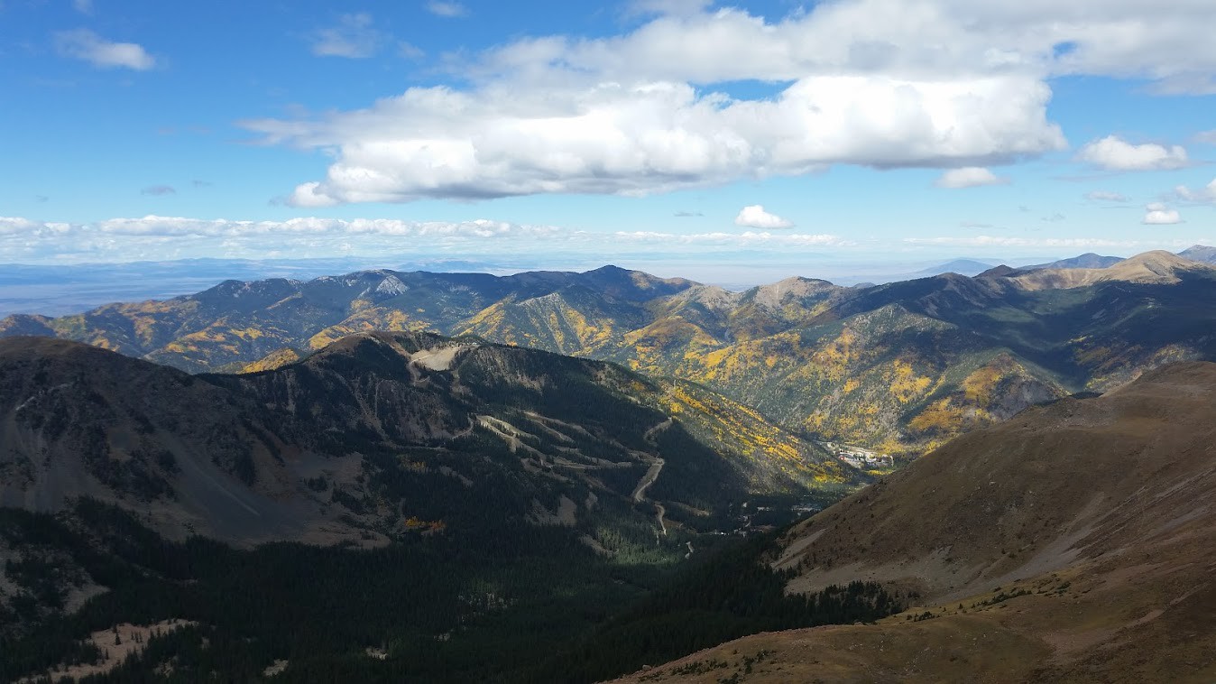 Wheeler Peak with fall colors in the Carson NF