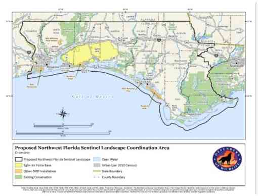 Proposed Northwest Florida Sentinel Landscape Coordination Area