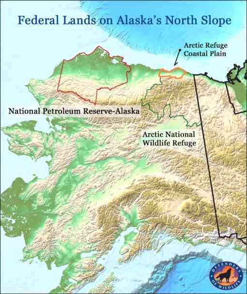 Federal Lands on Alaska's North Slope map