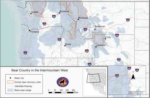 Bear country in the intermountain west