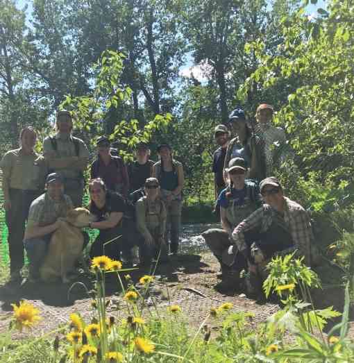 Russian river volunteers