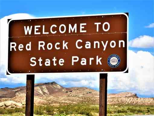 Red Rock Canyon SP Sign