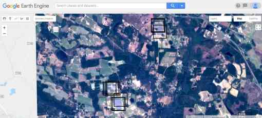 Construction shown on satellite imagery