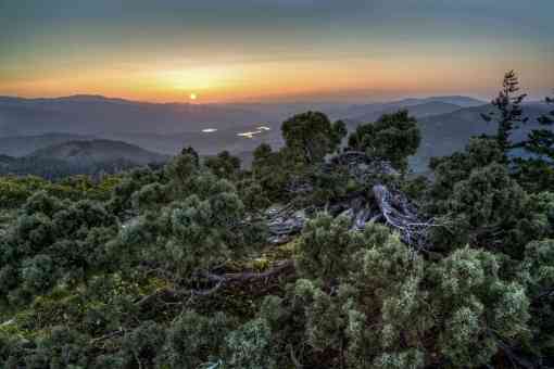 Views from Cascade-Siskiyou National Monument at sunset 