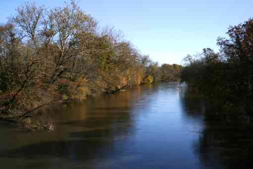 French broad river in Henderson County, North Carolina 