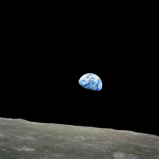 "Earthrise" taken by the crew of Apollo8 