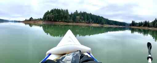 Kayaking on Henry Hagg Lake in Oregon