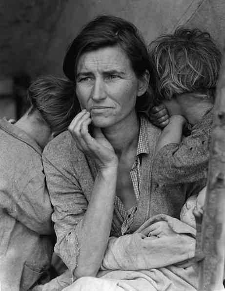 Dustbowl refugee, 1936.