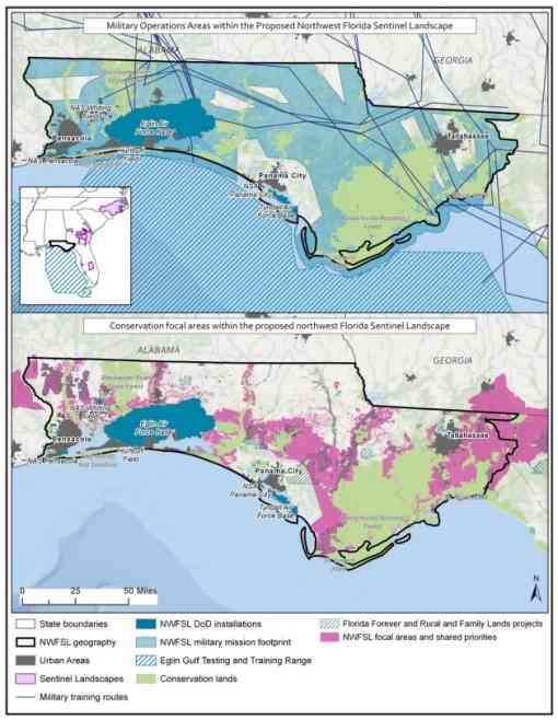 northwest florida sentinel landscape map