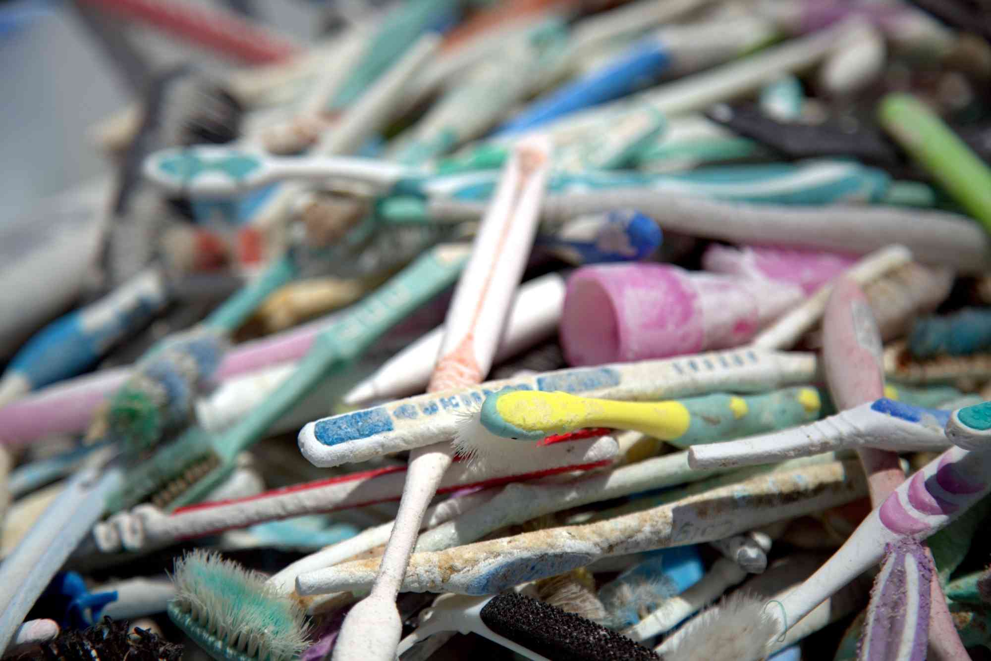 Marine debris cleanup toothbrushes