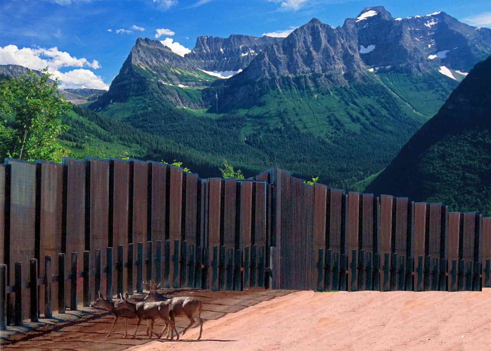 Glacier National Park border wall