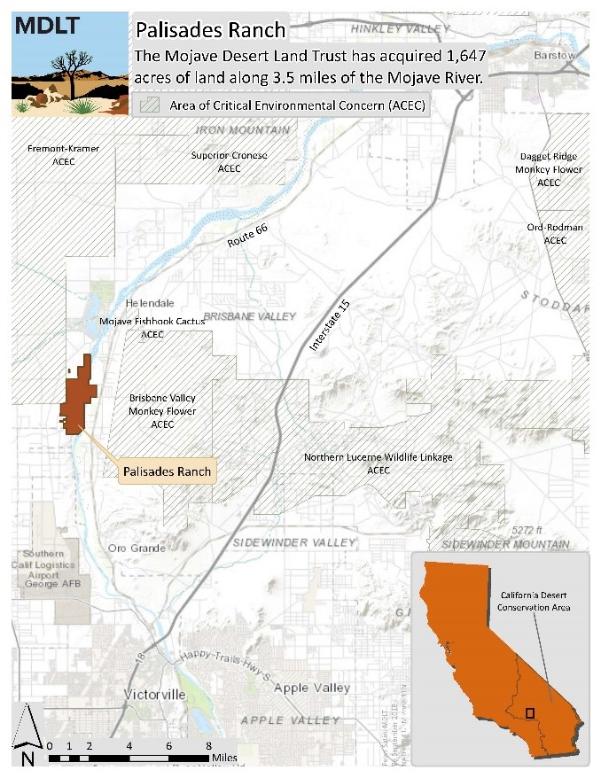 Palisades ranch map