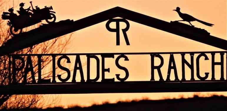 Palisades Ranch sign