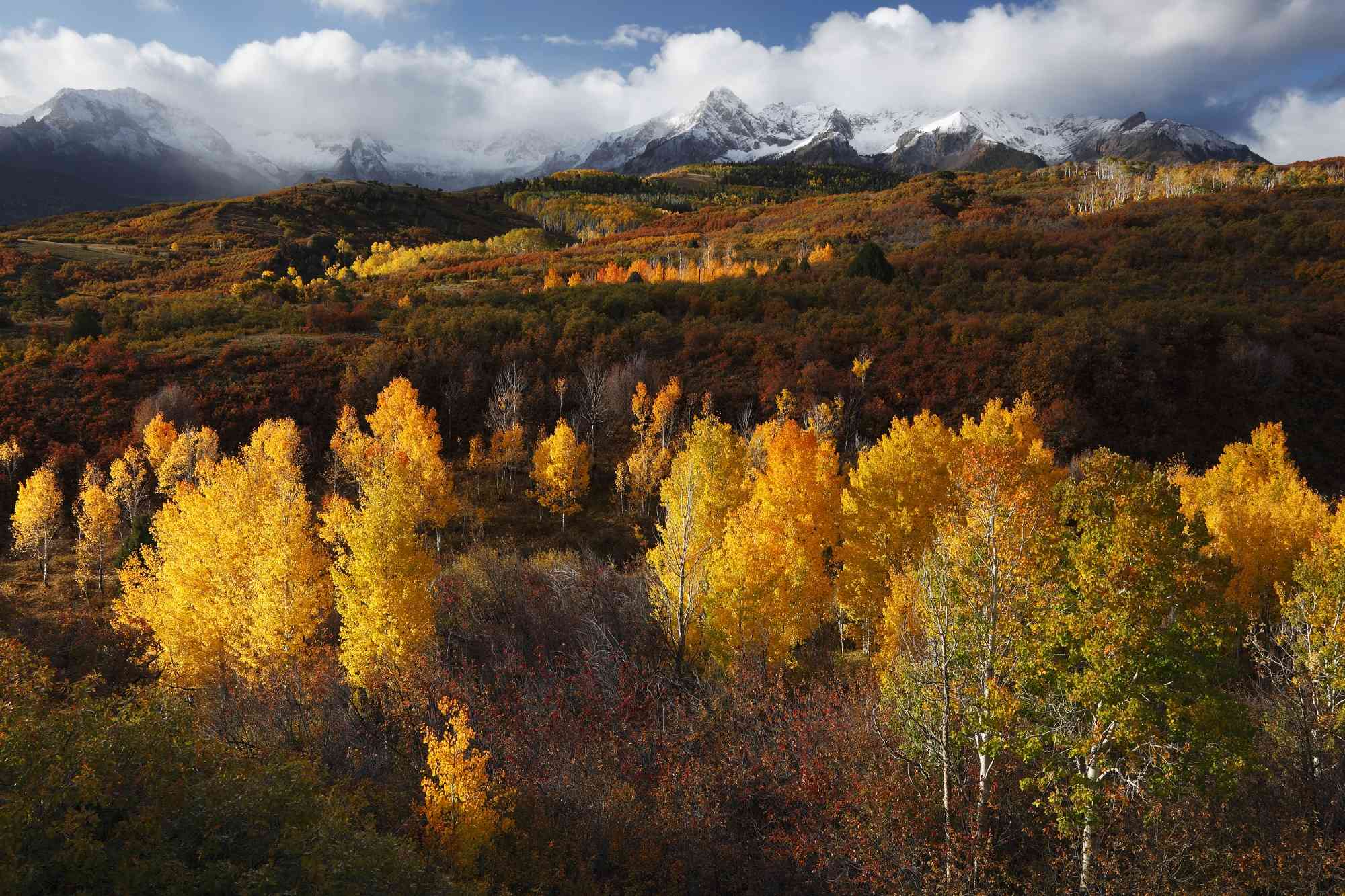 Fall Sunnrise, Sneffels Range of the San Juan Mountains, Colorado 