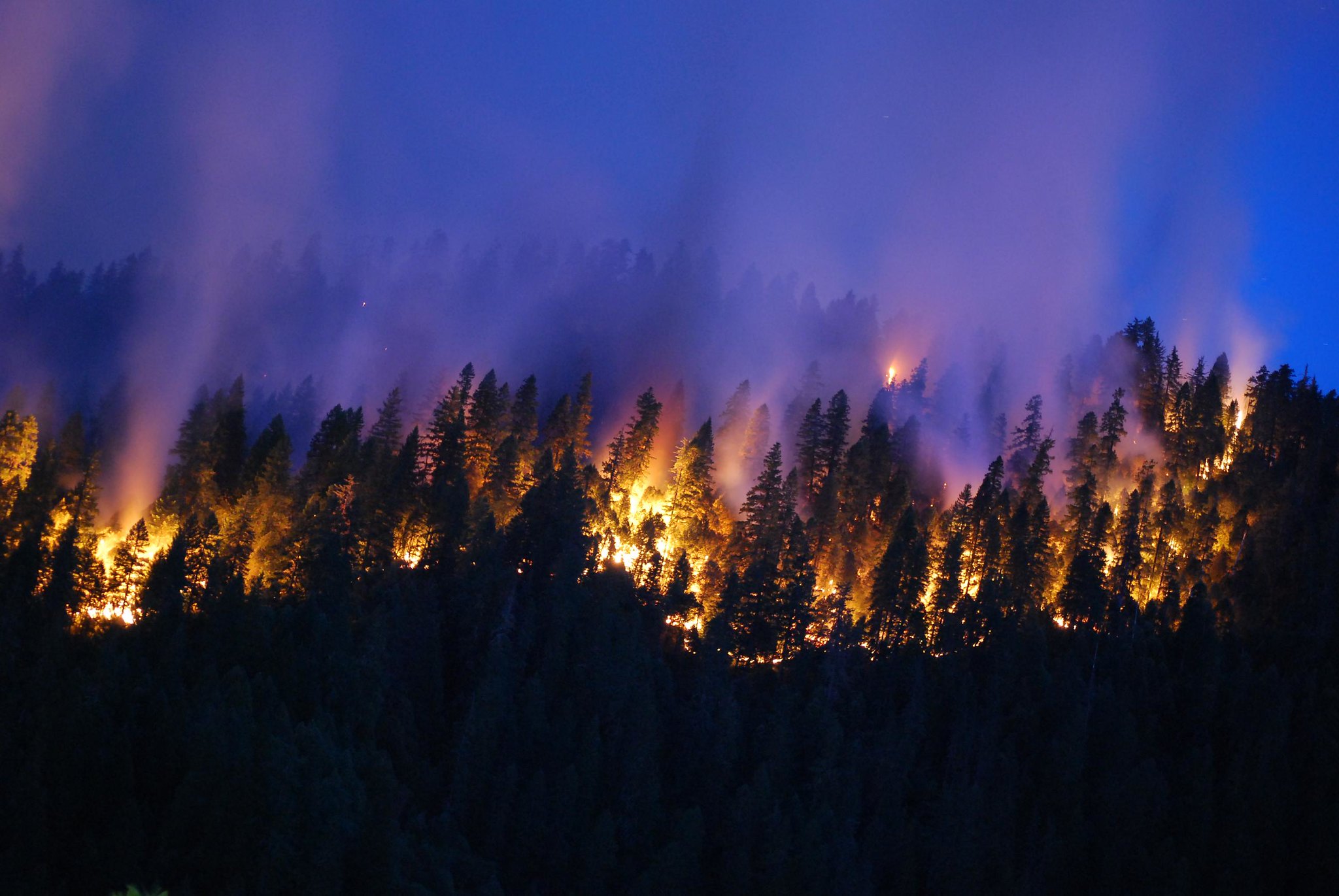 Happy Camp Complex Fire in the Klamath National Forest in California