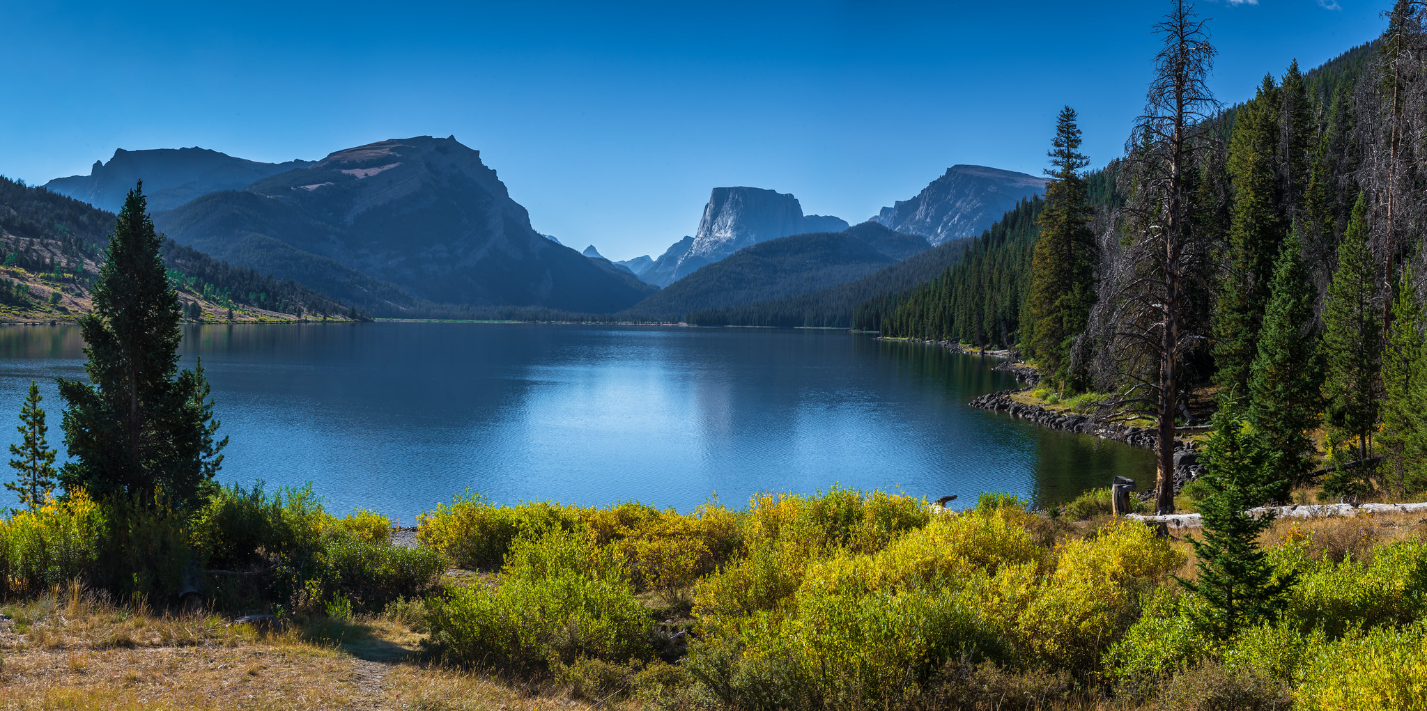 Upper Green River Lake, the gateway to the Bridger Wilderness in western Wyoming