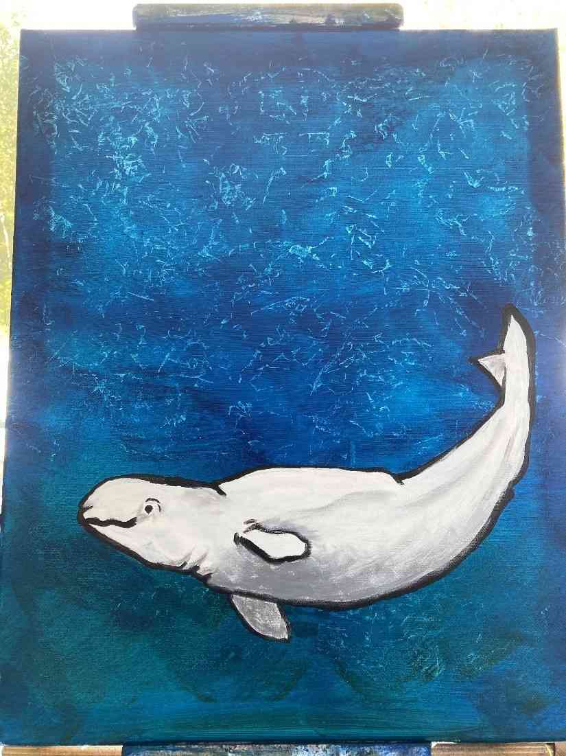 Jen’s beluga painting!