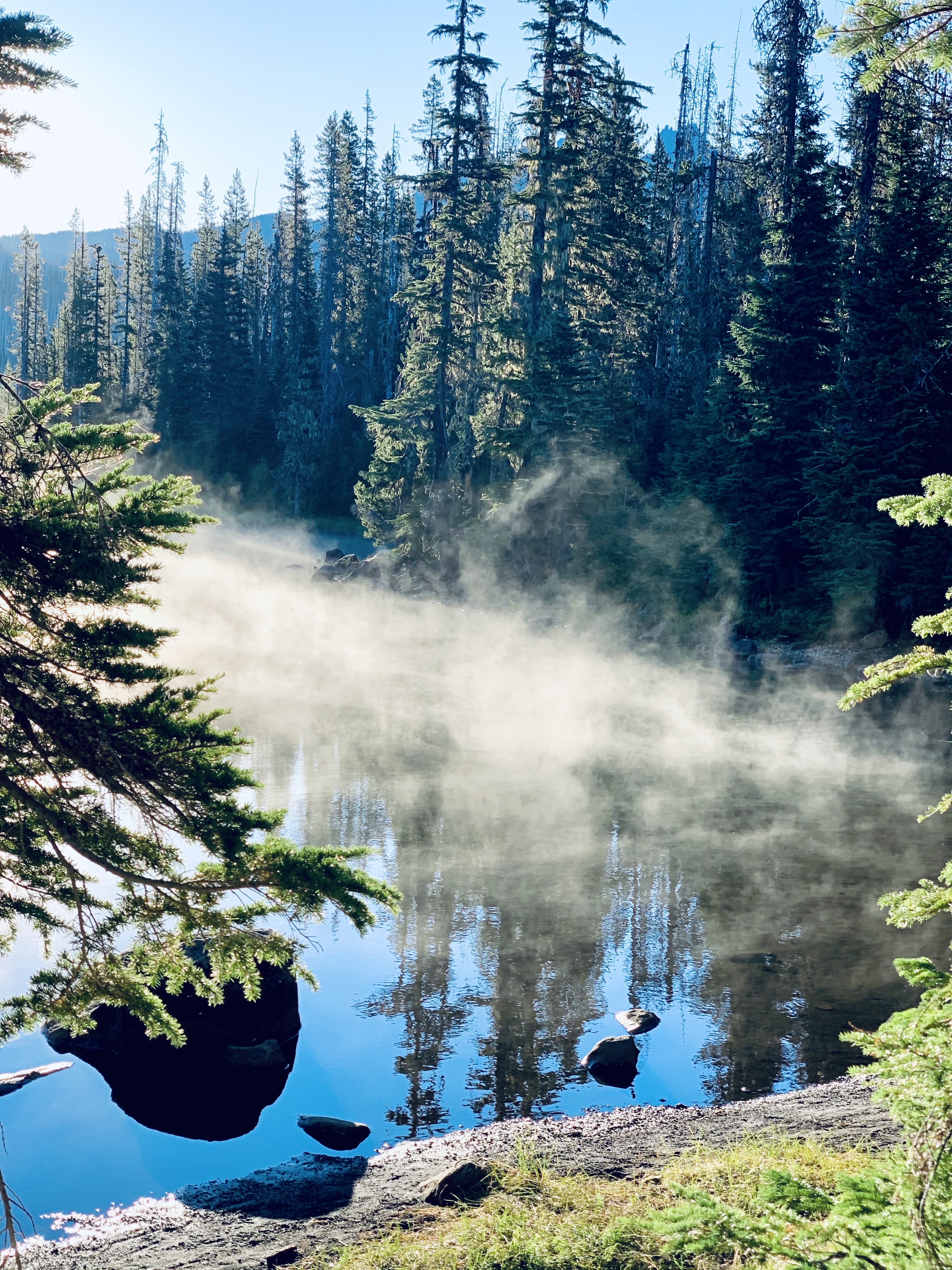 Mist Over Duffy Lake - Oregon