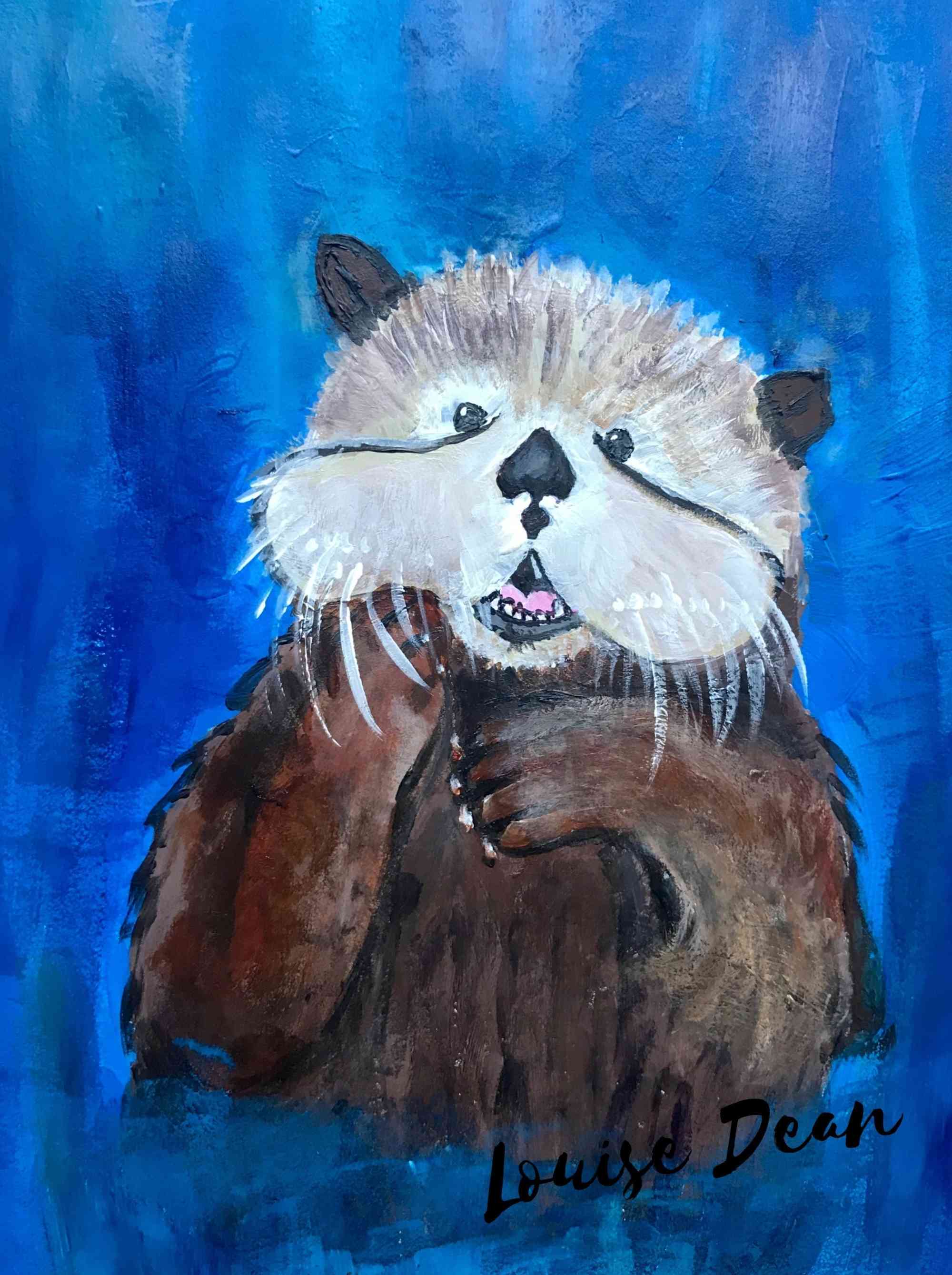 Painted sea otter