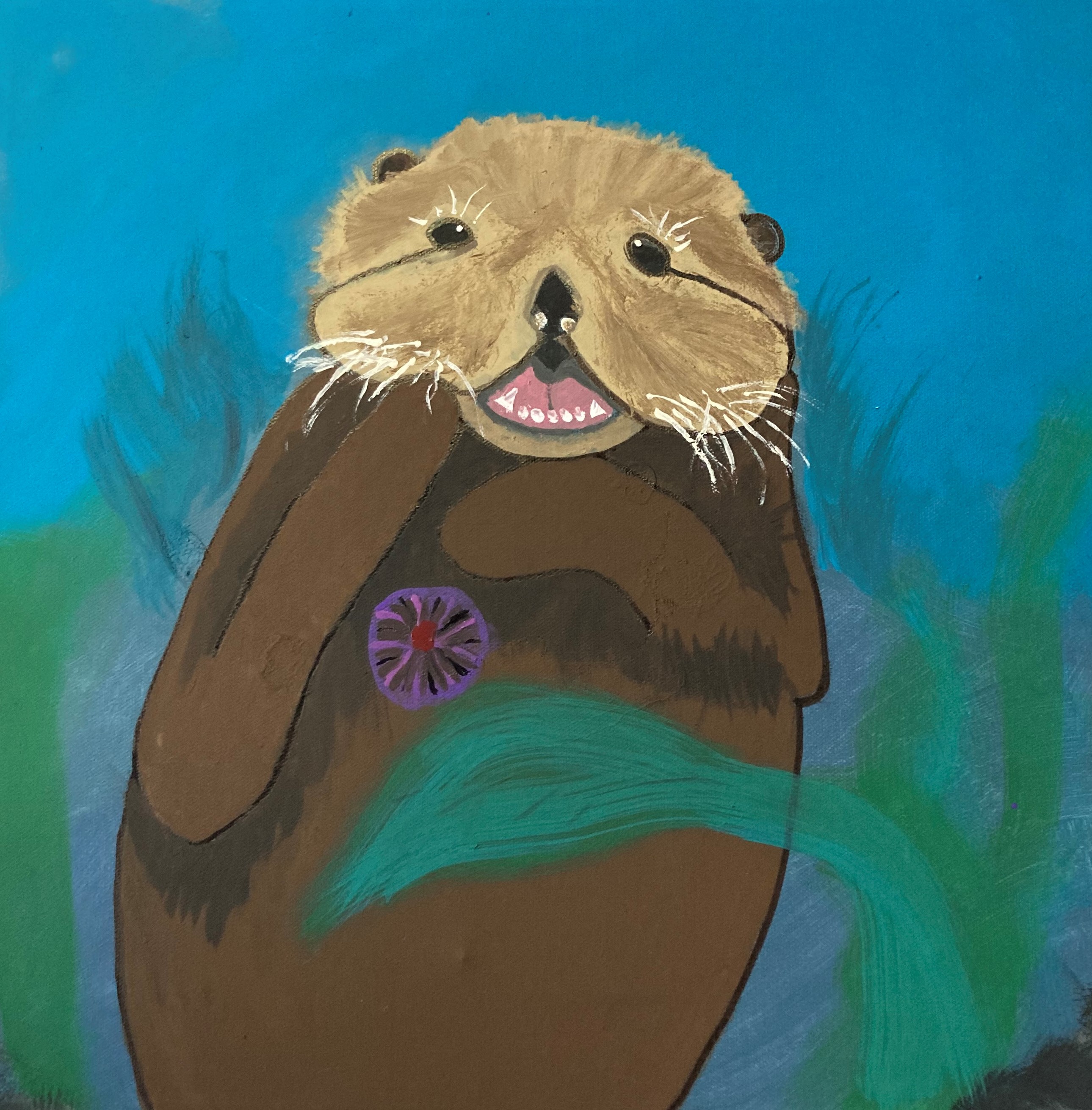 Painted sea otter