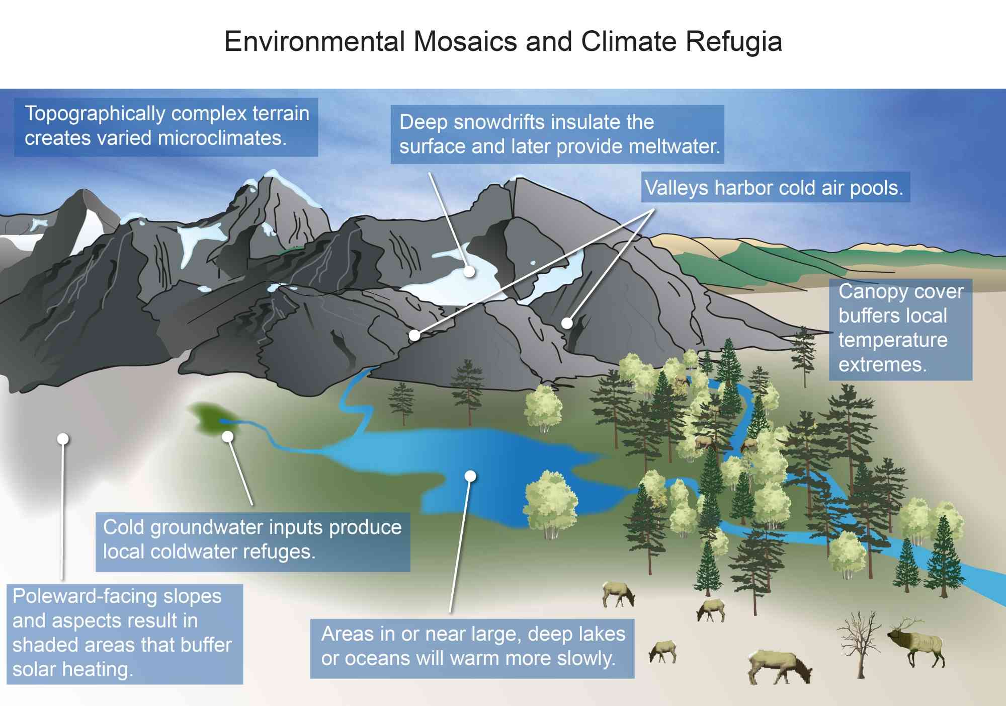 2024.01.11-Environmental Mosaics and Climate Refugia graphic-Crimmins, A.R., C.W. Avery, D.R. Easterling, K.E. Kunkel, B.C. Stewart, and T.K. Maycock, Eds. U.S. Global Change Research Program