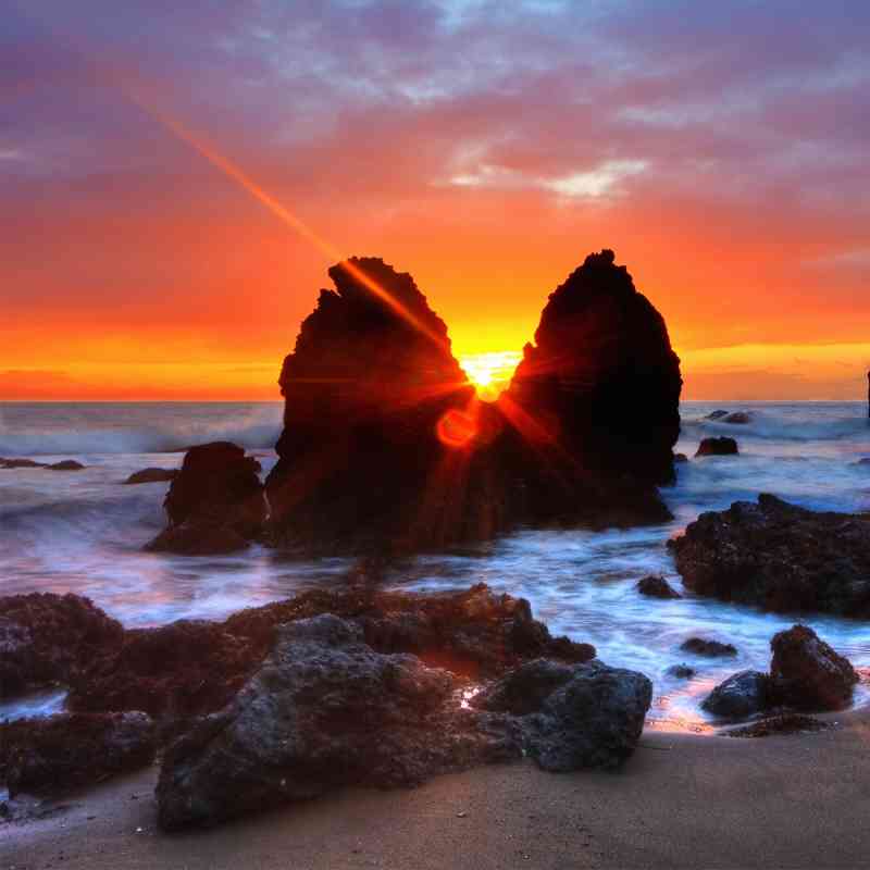 Sunset over Rodeo Beach CA