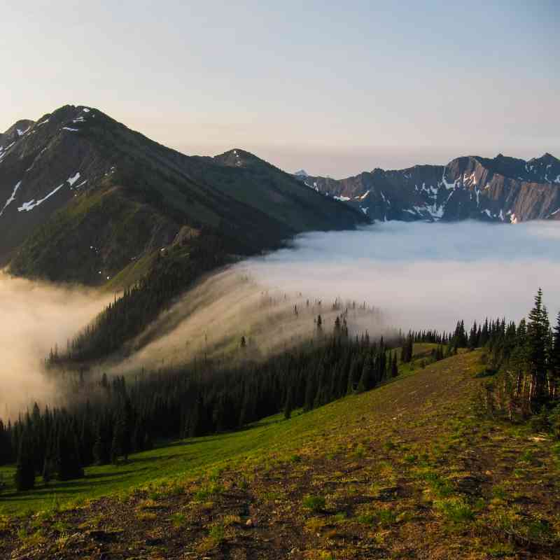 Fog Flowing Over Devils Pass - Pasayten Wilderness