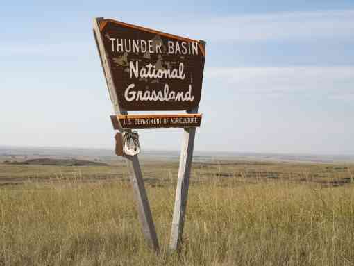 Thunder Basin National Grassland sign 