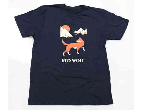 Type Hike Navy Red Wolf T-Shirt